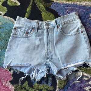 Light Blue Denim Women Shorts
